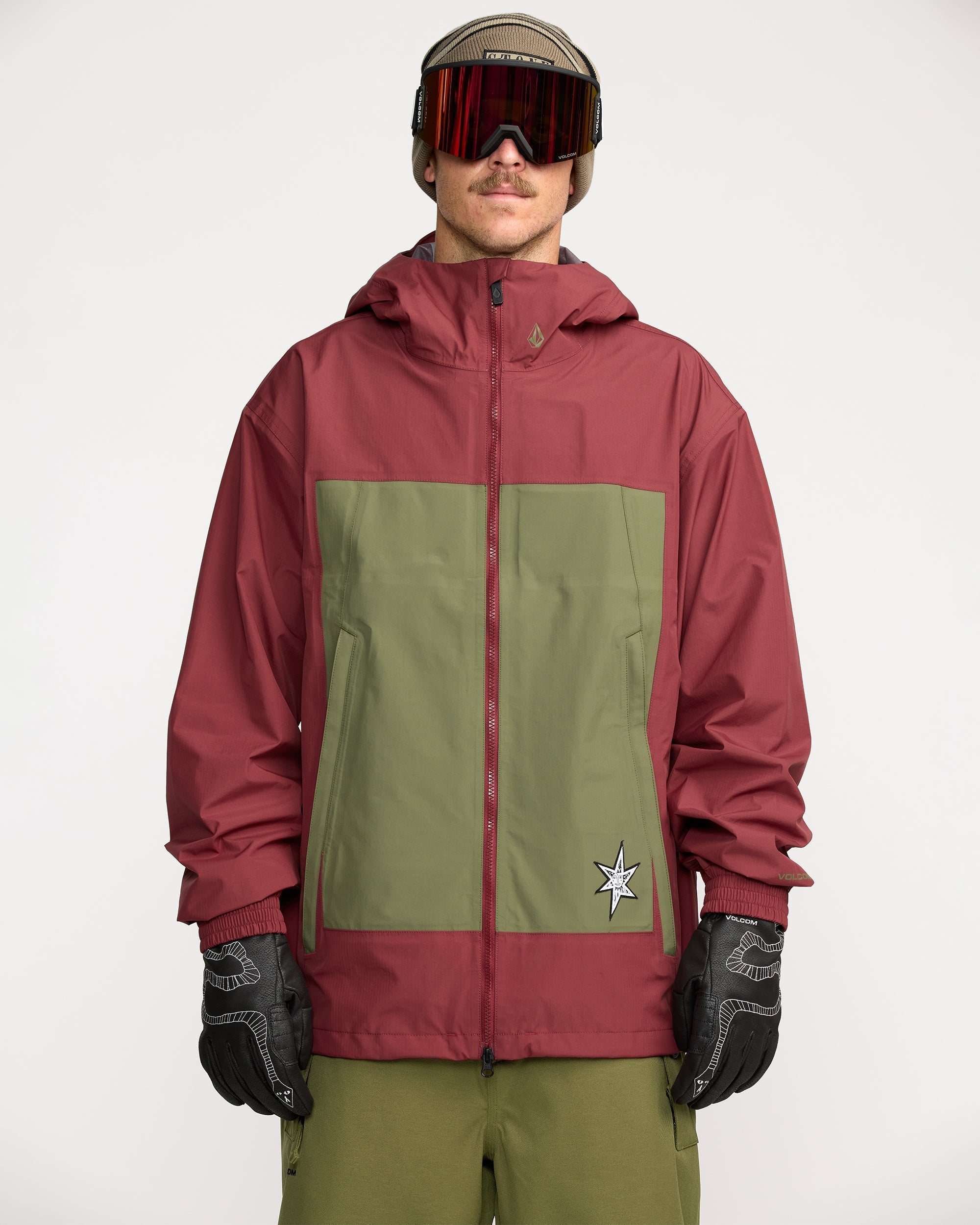 Snowboardjacke Volcom Volcom Jacke Rot Guide Gore-Tex Jacket
