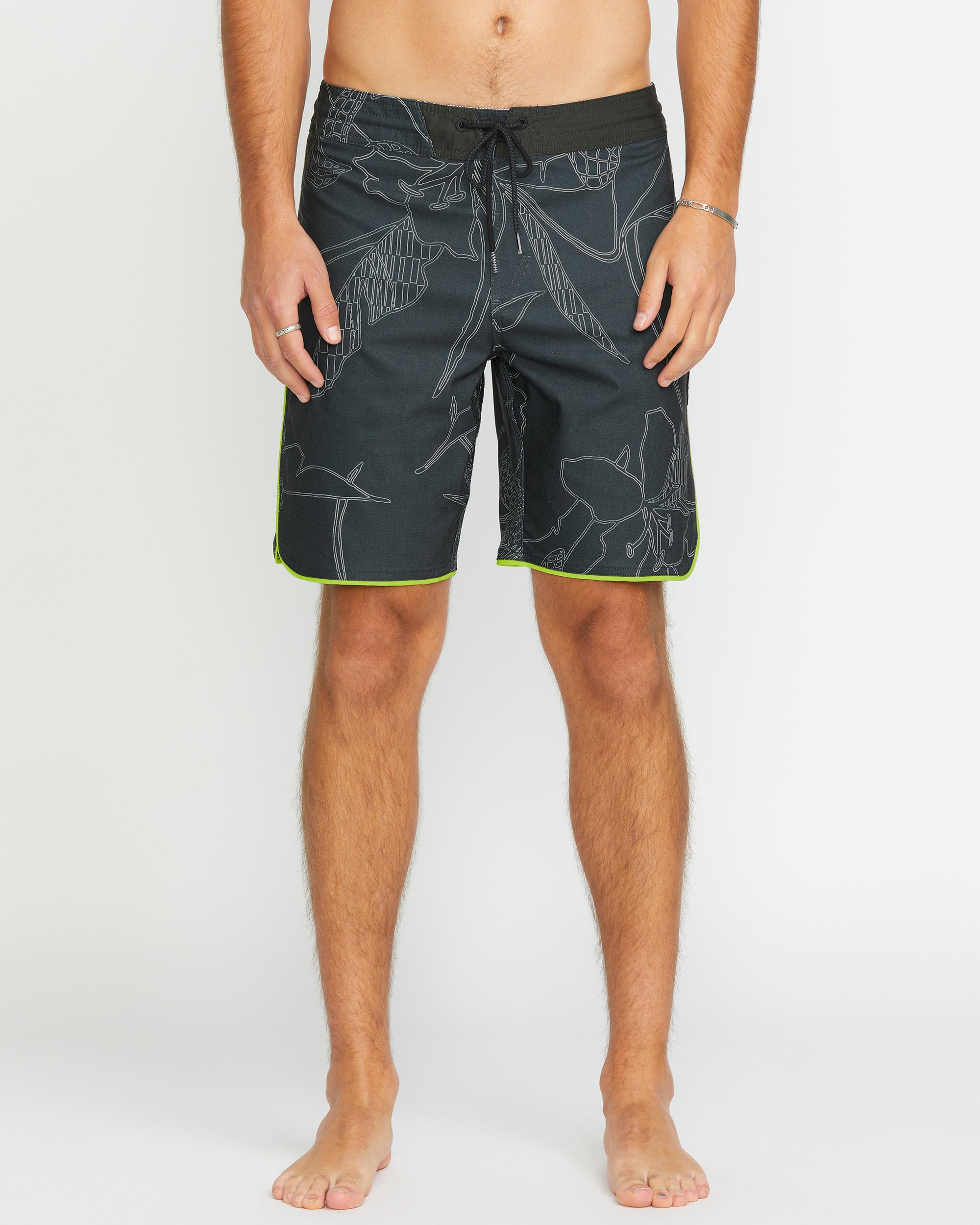 Boardshorts Uomo Volcom - Pantaloncini Elasticizzati 4-way 50.8cm Per Surf E Mare
