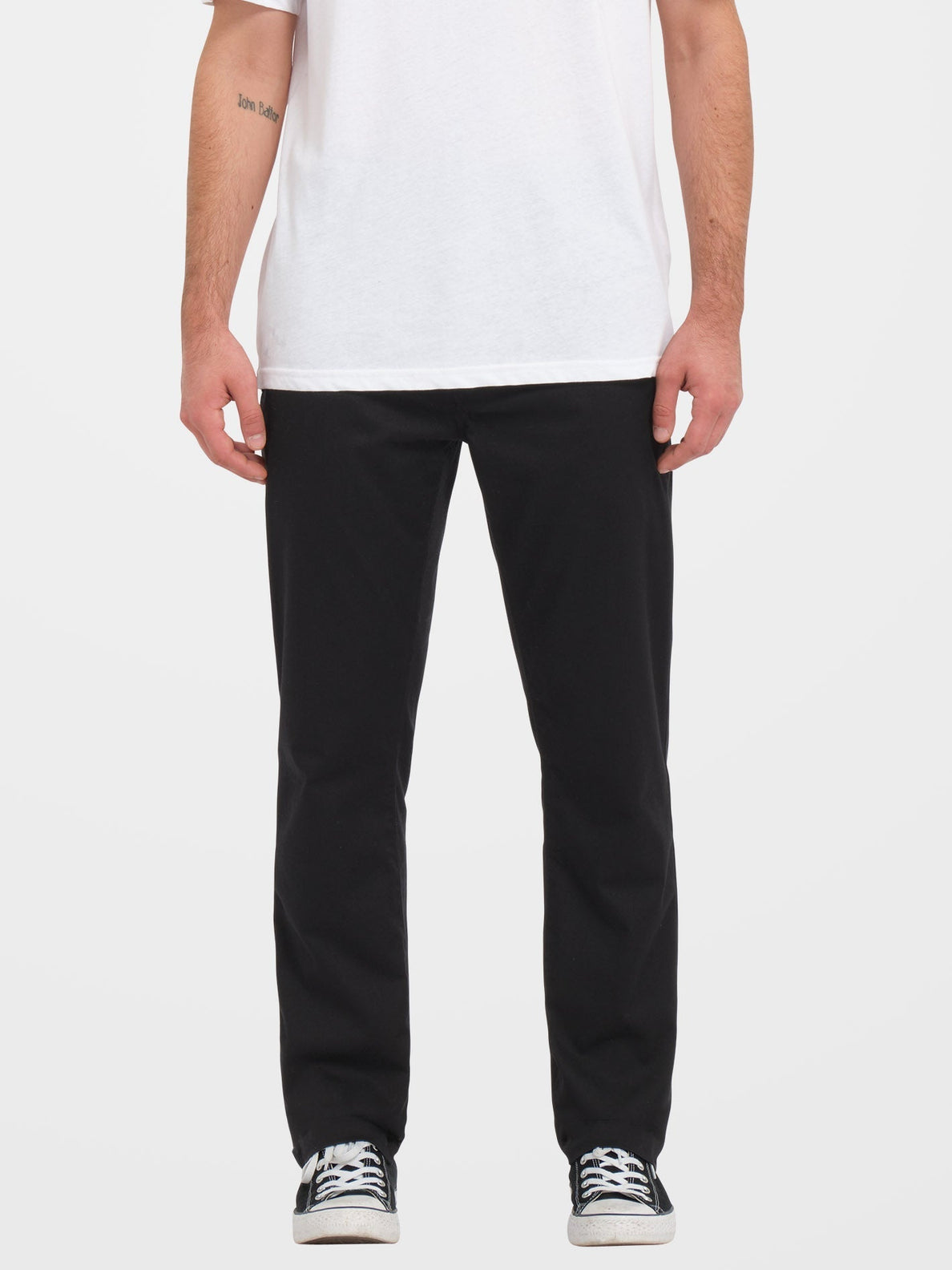 Frickin Slim Stretch Chino Trousers - BLACK (A1112305_BLK) [F]