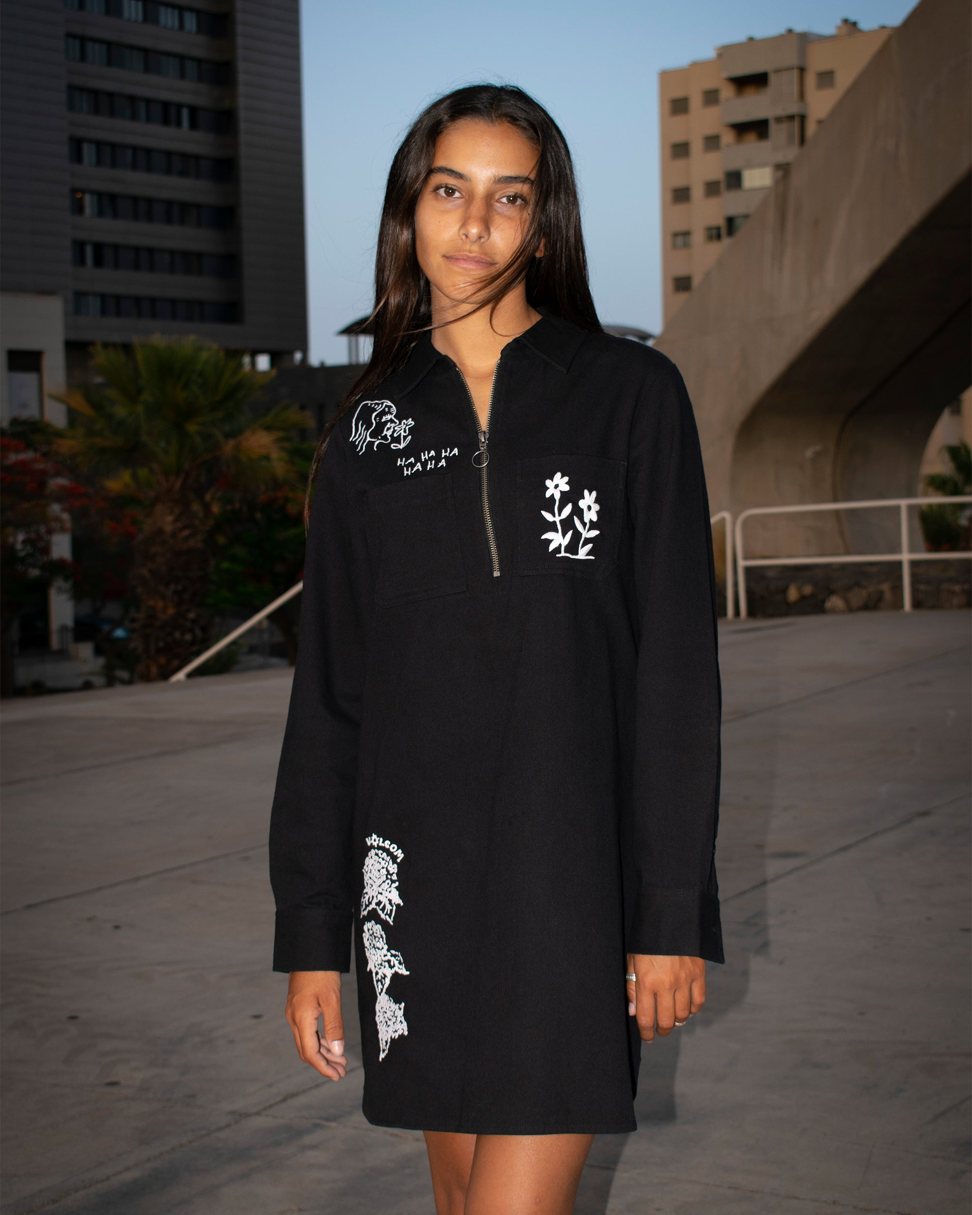 Keutchi Kleid Black Damen Volcom Deutschland