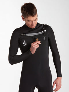 Modulator 2/2 mm Chest Zip Spring Wetsuit - Black