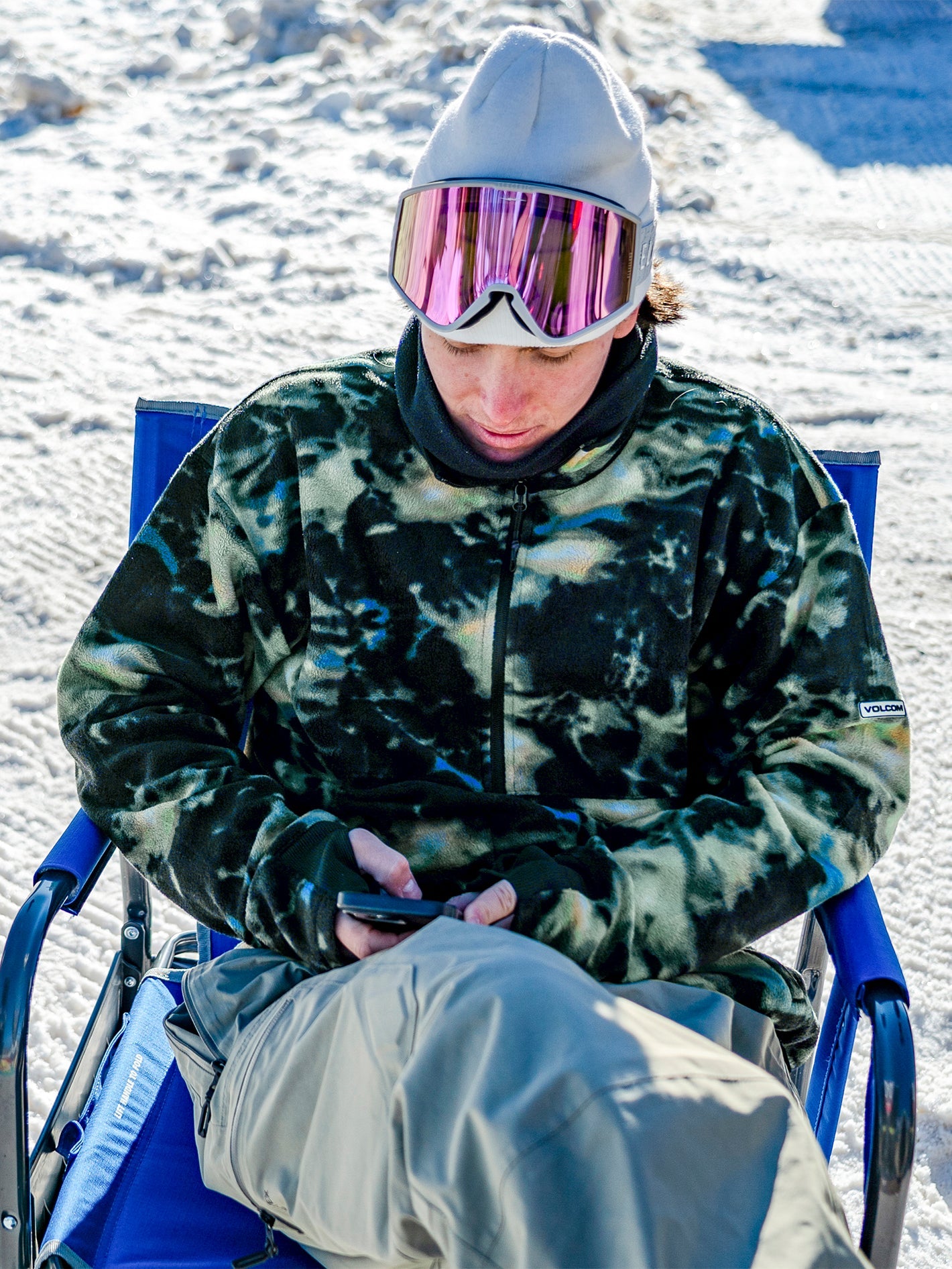 Polar Mock 1/2 Zip Sweatshirt - SPRITZ BLACK - Herren - Volcom