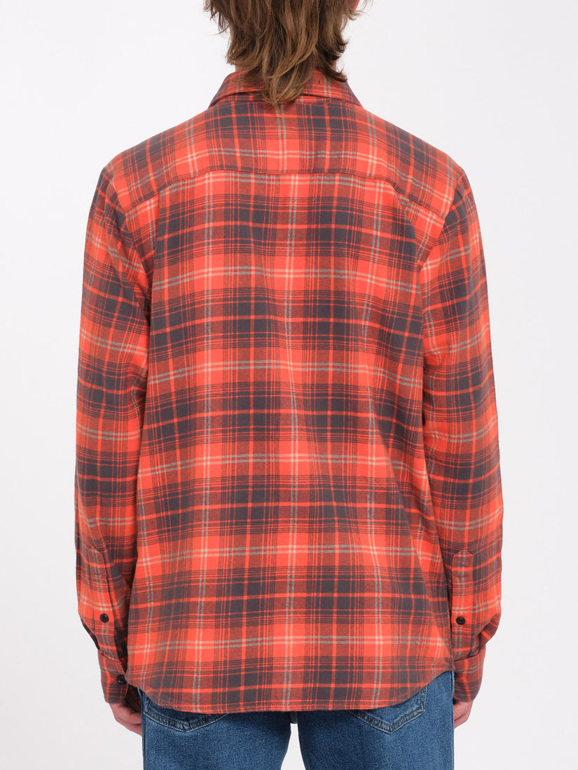 Caden Plaid Hemd - Bright Red