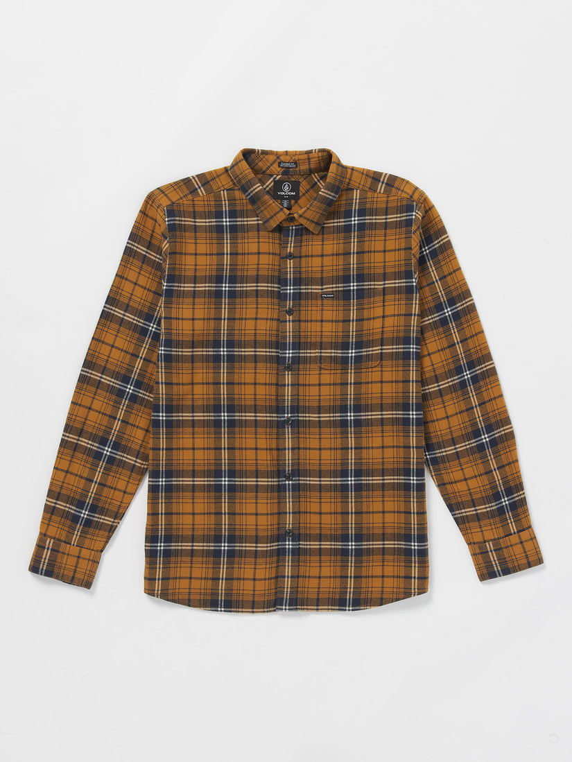 Caden Plaid Hemd - Chestnut Brown