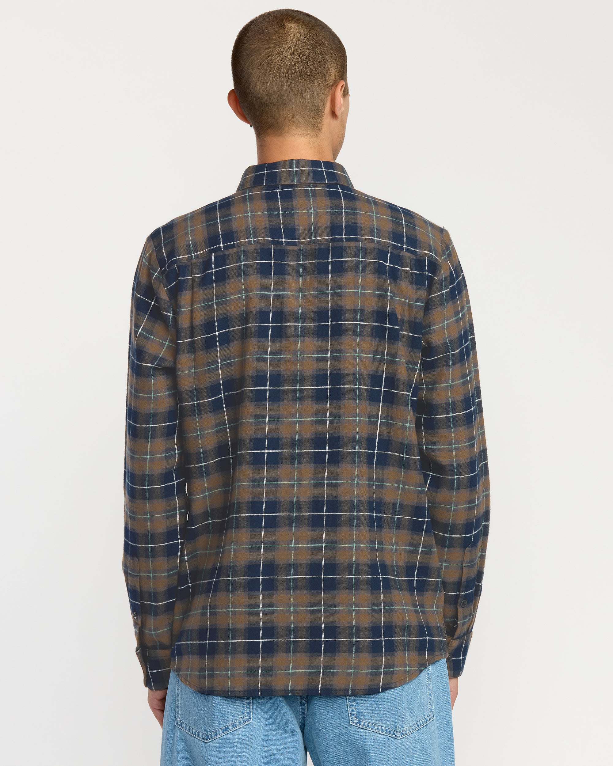 Volcom Herren Flanellhemd „Caden“ – Karo, Langarm – Bequem, Atmungsaktiv & Schnell Trocknend