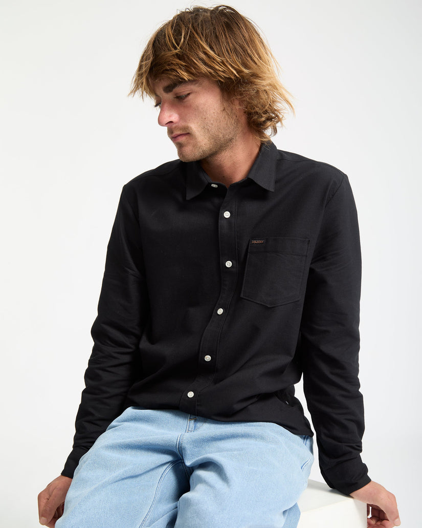 Veeco Oxford-Hemd - Black