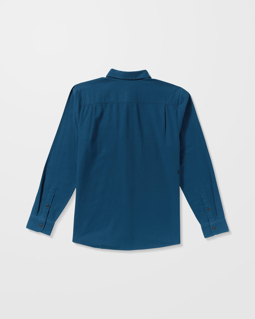 Caden Unifarbenes Hemd - Cosmic Blue