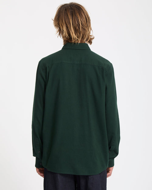 Caden Unifarbenes Hemd - Scarab
