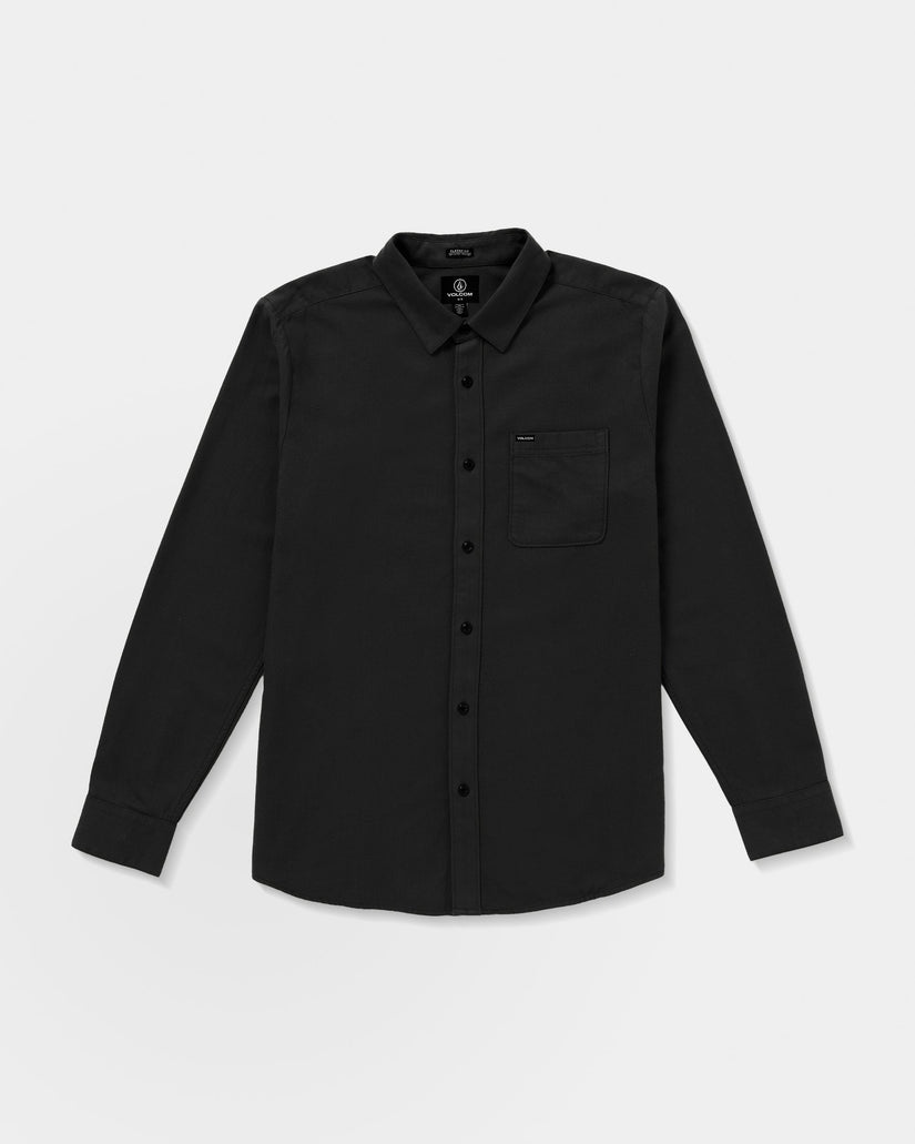 Caden Solid Hemd - Antique Black
