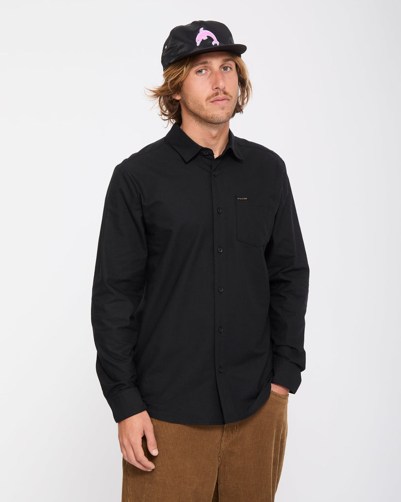 Veeco Oxford Hemd - Black
