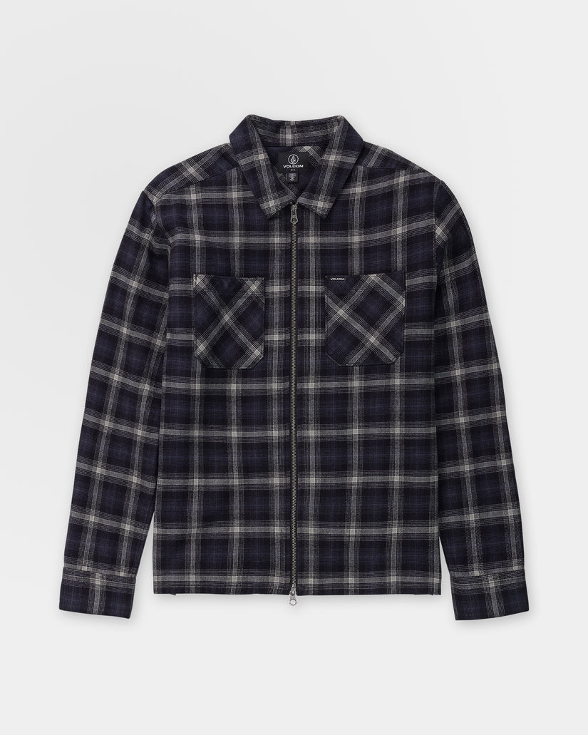Fieldstone Zip Up Hemd - Black