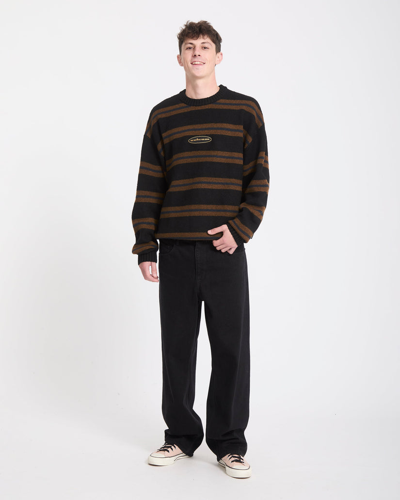 Striperstand Pullover - Black