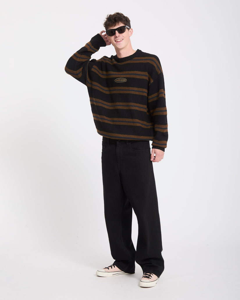 Striperstand Pullover - Black