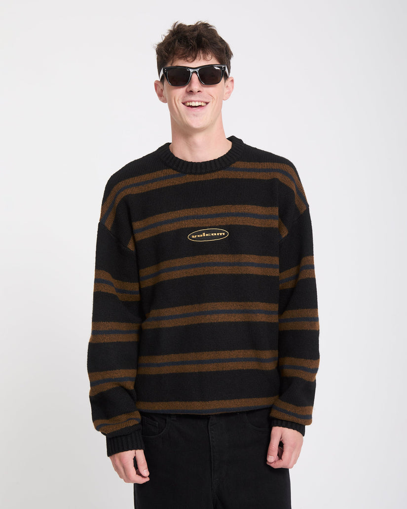 Striperstand Pullover - Black