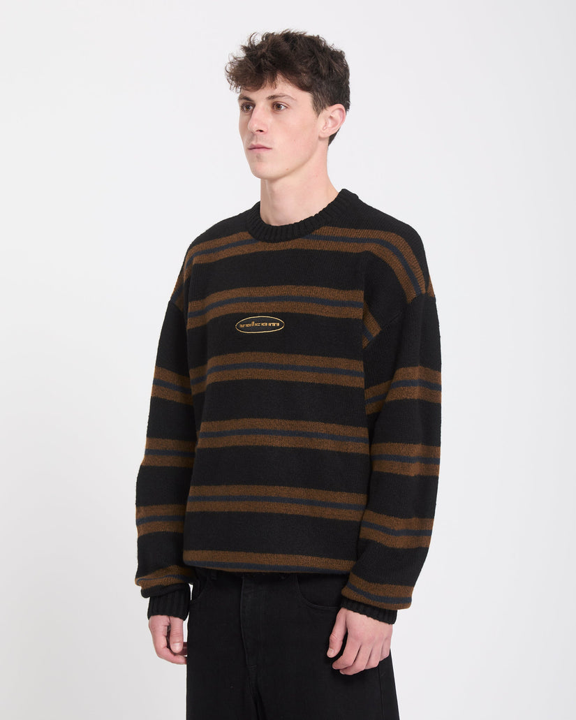 Striperstand Pullover - Black