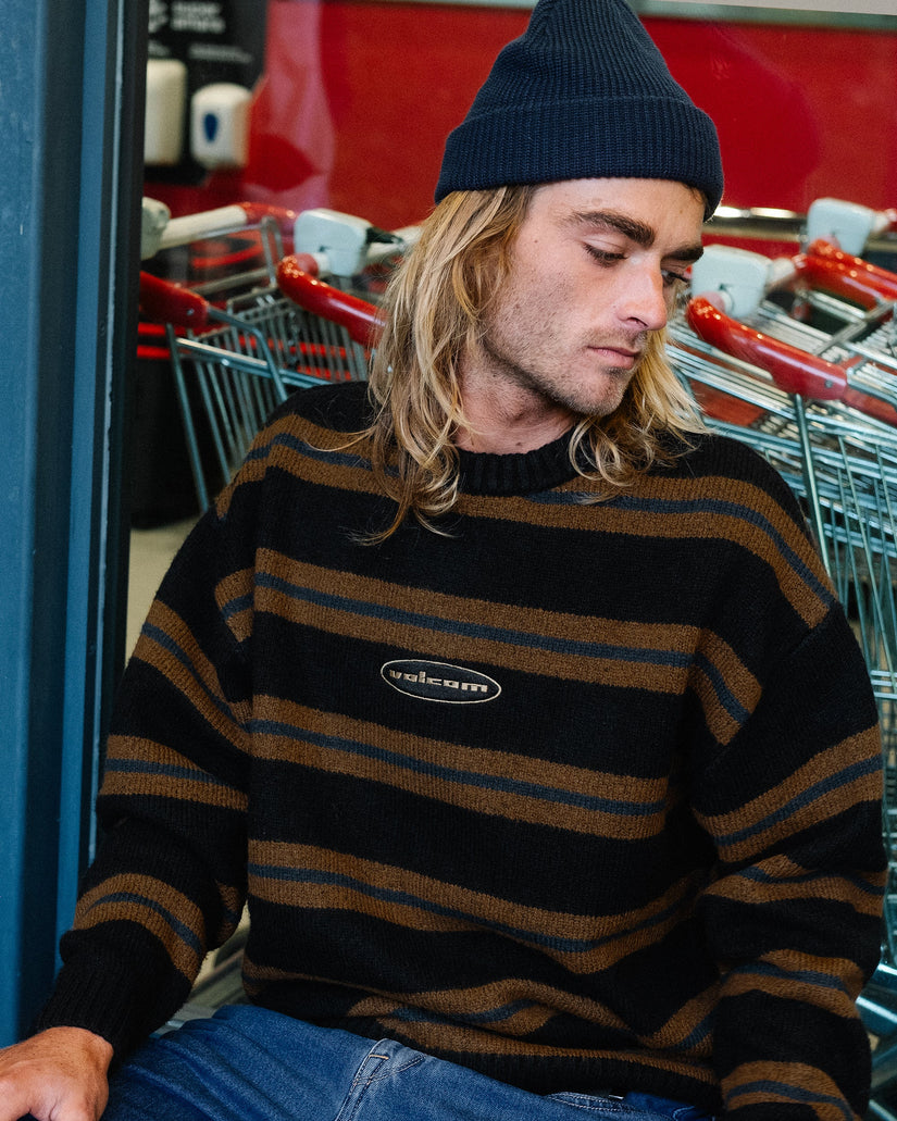 Striperstand Pullover - Black