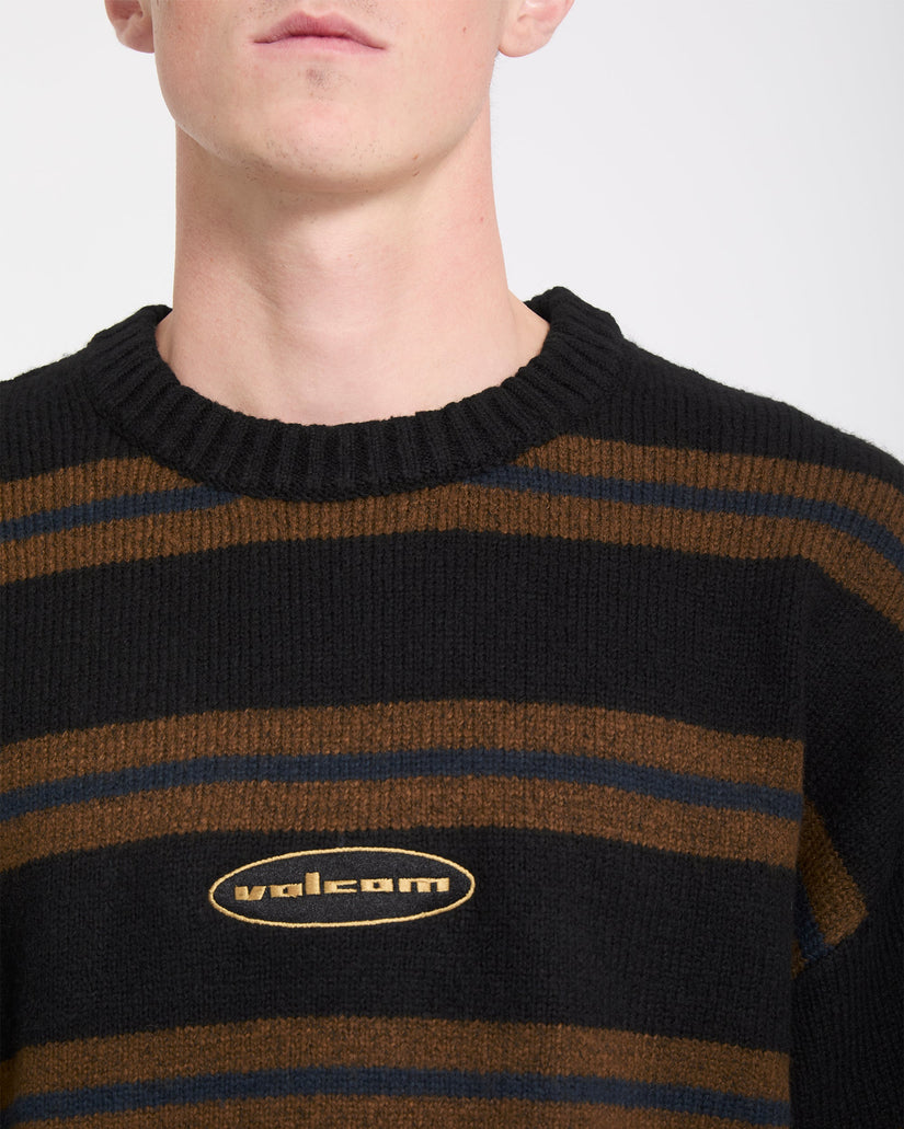 Striperstand Pullover - Black
