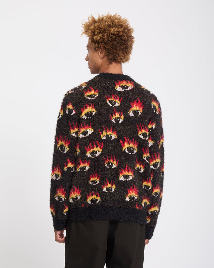 Ozzy Eyes Pullover - Black