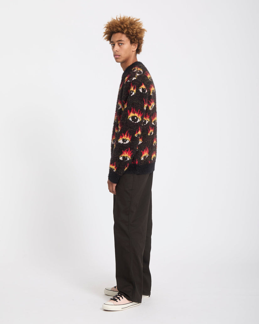 Ozzy Eyes Pullover - Black