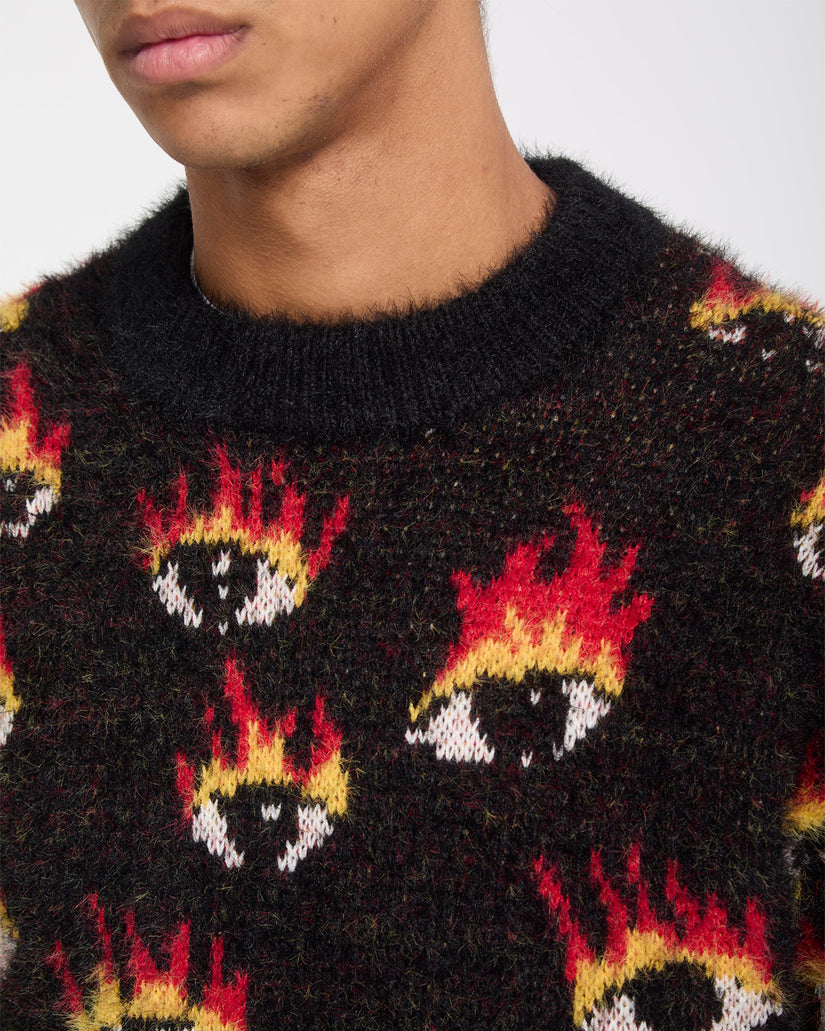 Ozzy Eyes Pullover - Black