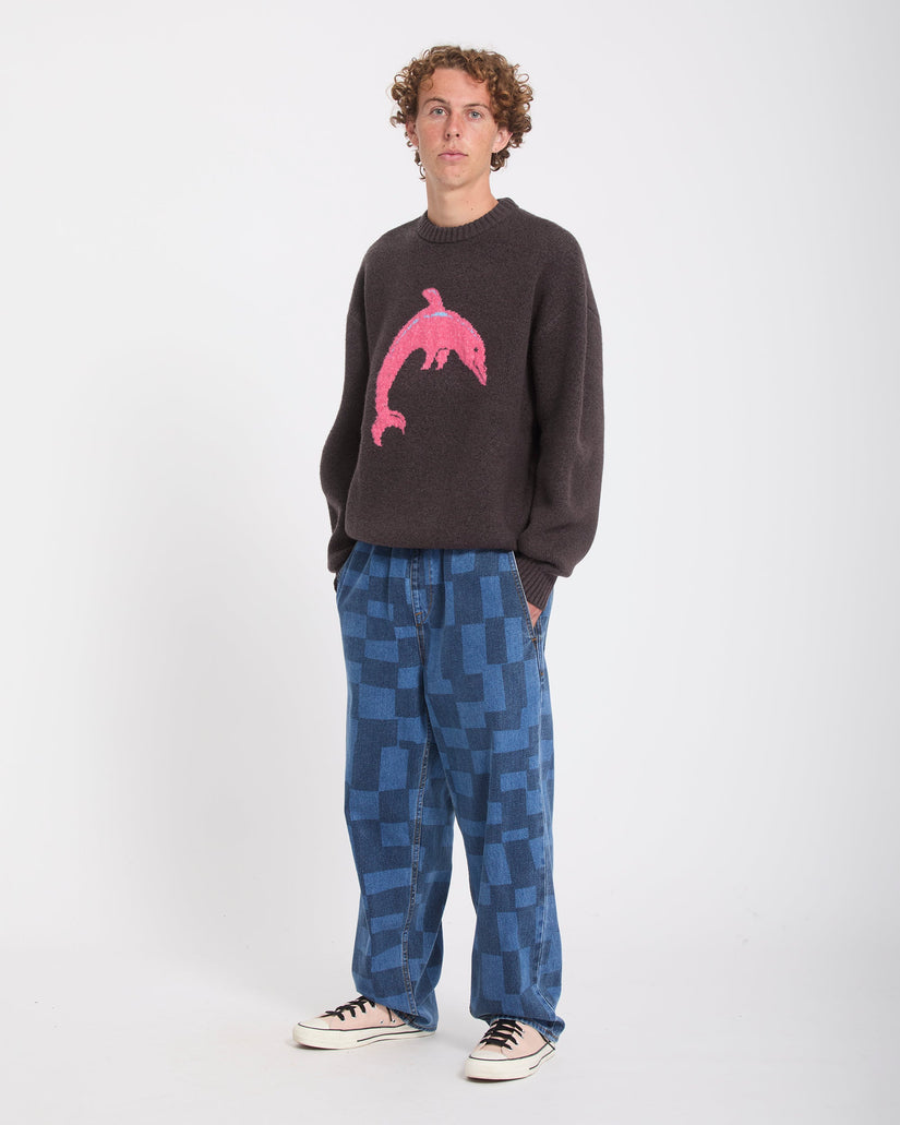 Ozzy Dolphin Pullover - Raisin