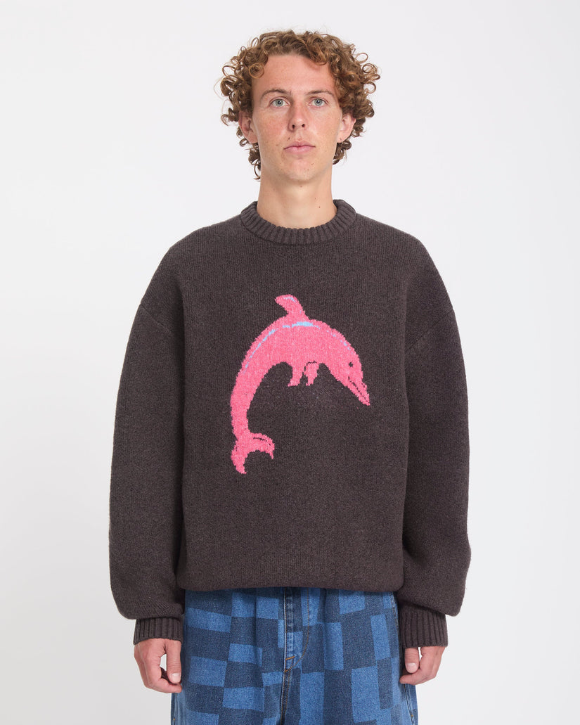 Ozzy Dolphin Pullover - Raisin
