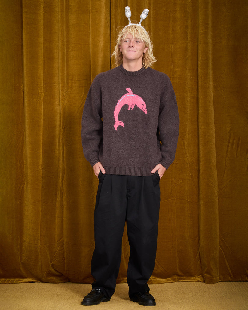 Ozzy Dolphin Pullover - Raisin