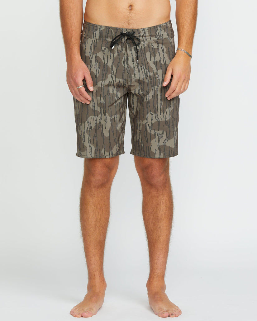 Lido Solid Mod 20" Boardshorts - BRINDLE