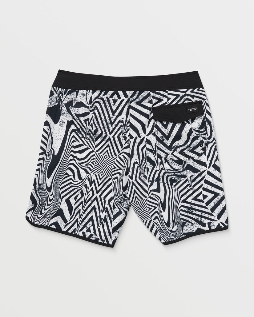 Infuse Scallop Mod 19" Boardshorts - White Black