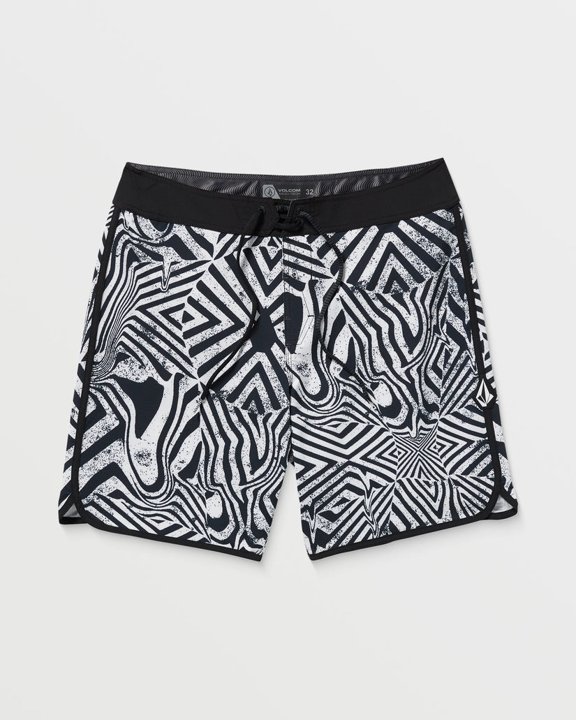 Infuse Scallop Mod 19" Boardshorts - White Black