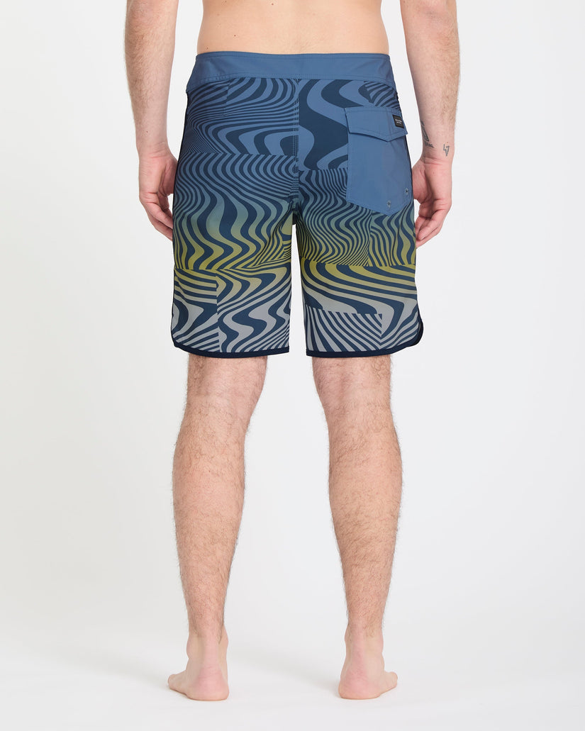 Encounter Scallop Mod 19" Boardshorts - Blueberry