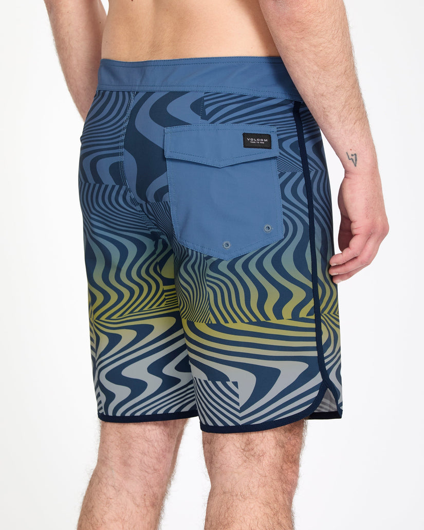 Encounter Scallop Mod 19" Boardshorts - Blueberry