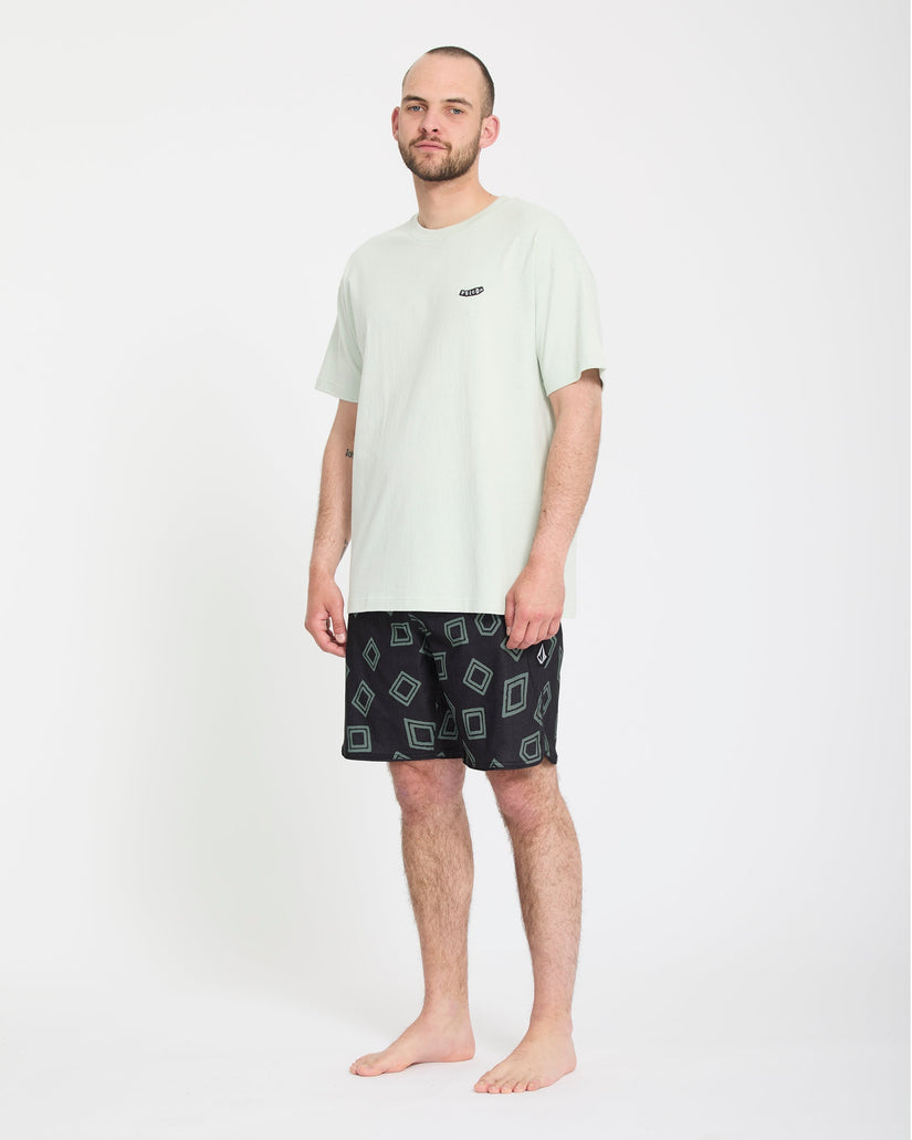 Contact Scallop Stoney 19" Boardshorts - Black