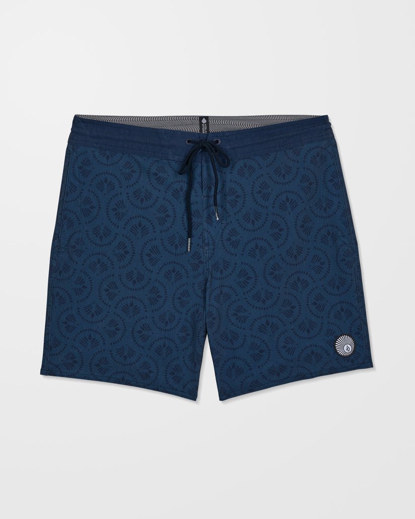 Psych Cotton Stoney 17" Boardshorts - Midnight Blue