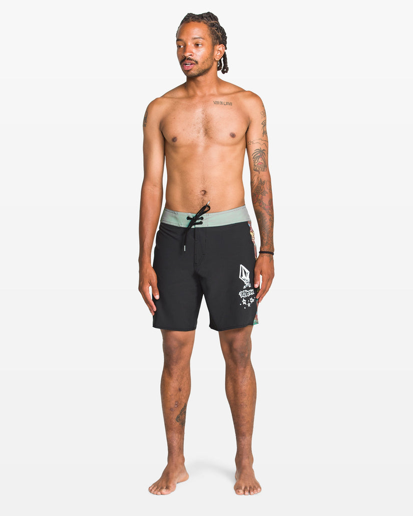 Star Shields Mod 18" Boardshorts - Stealth