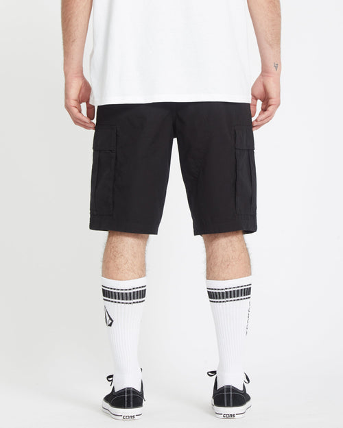 Strange Tripper Cargo 22" Shorts - BLACK