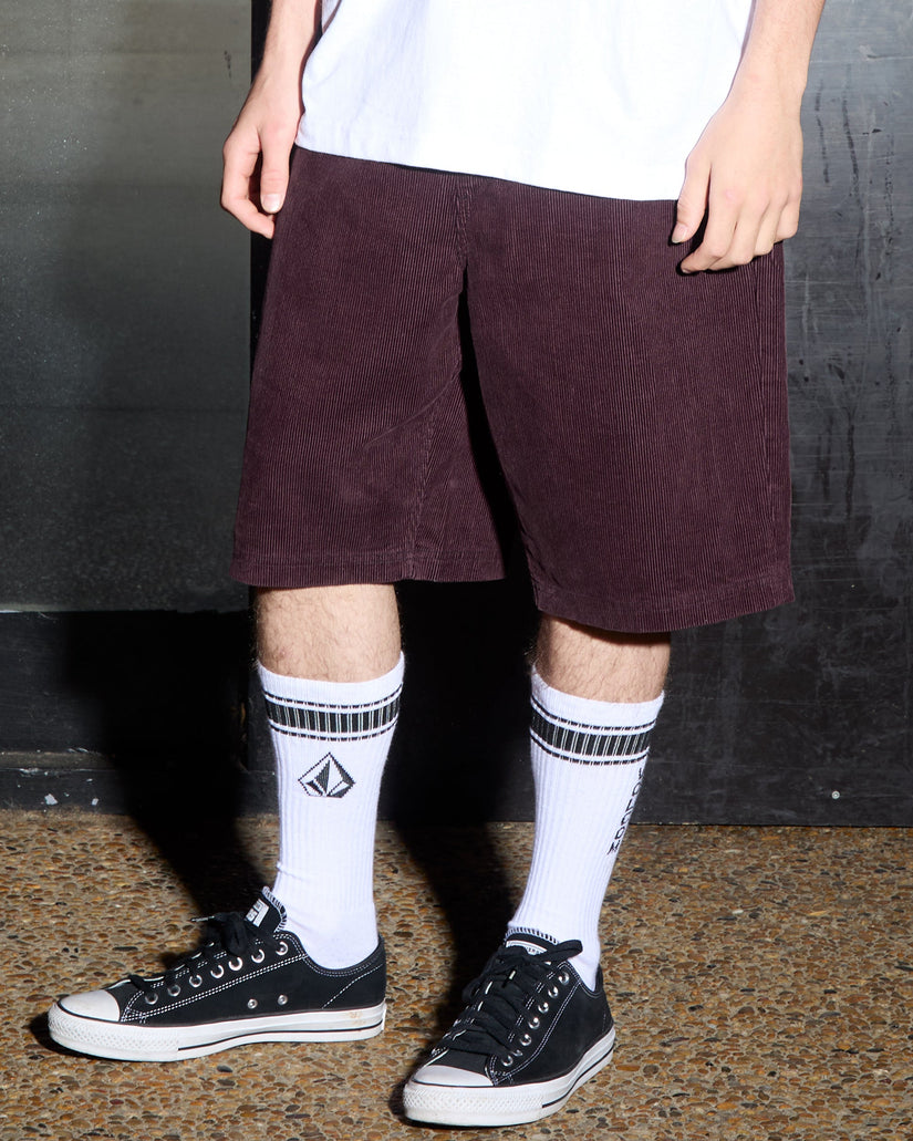 Freazy Loose 22" Elasticated Waist Shorts - Pistol Punch
