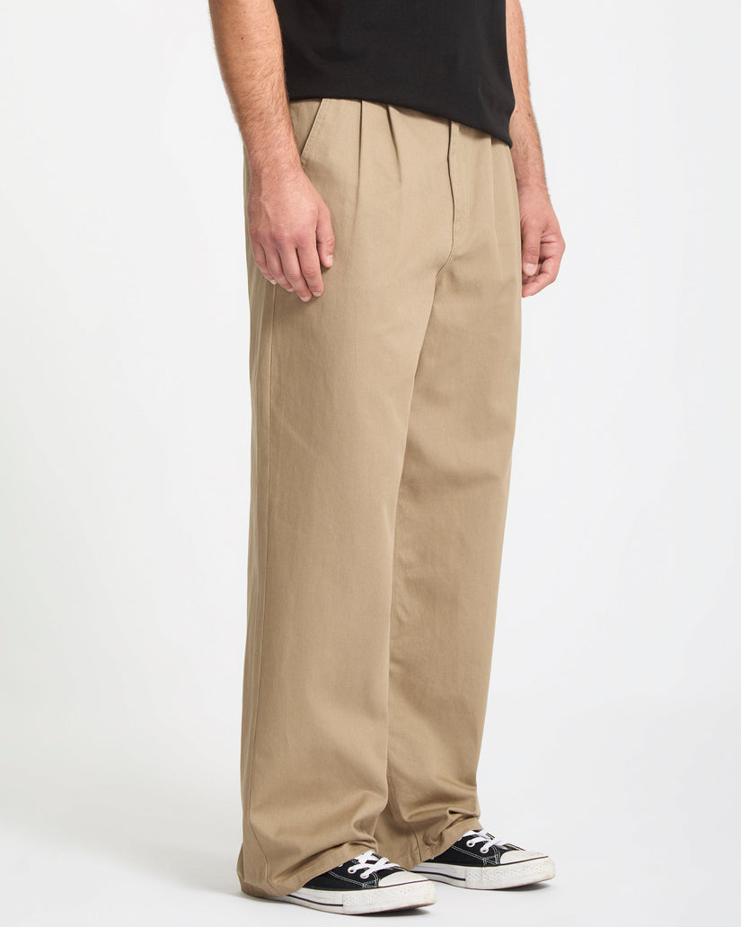 Baggos Pleat Hose - Khaki