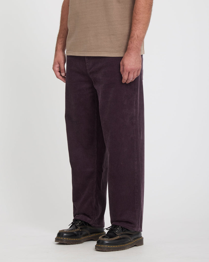 Billow Tapered Cordhose - Raisin
