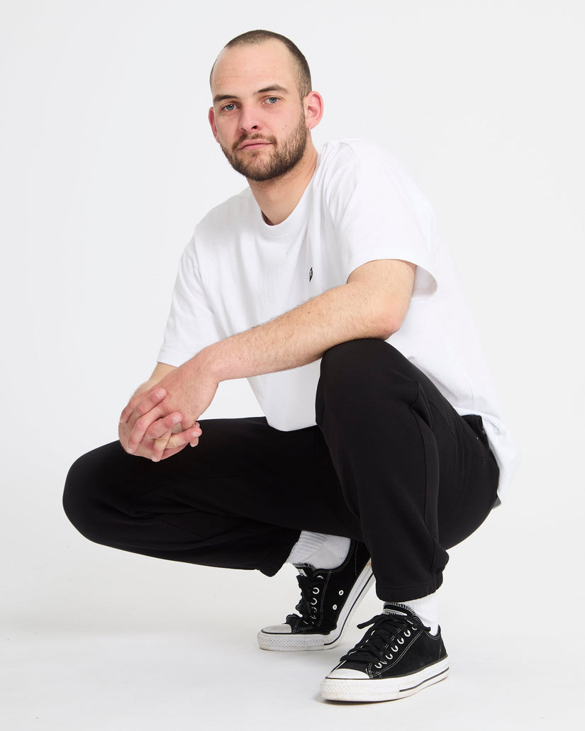 Single Stone Fleece Jogginghose - Black