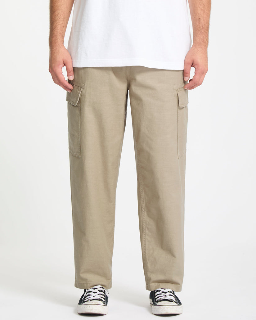 Billow Tapered Cargo-Hose - Khaki