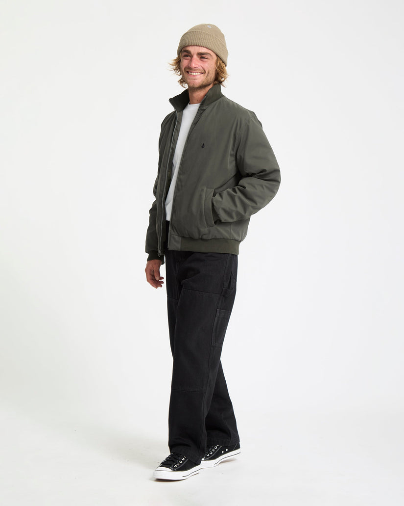 Damerman Bomberjacke - Rinsed Black