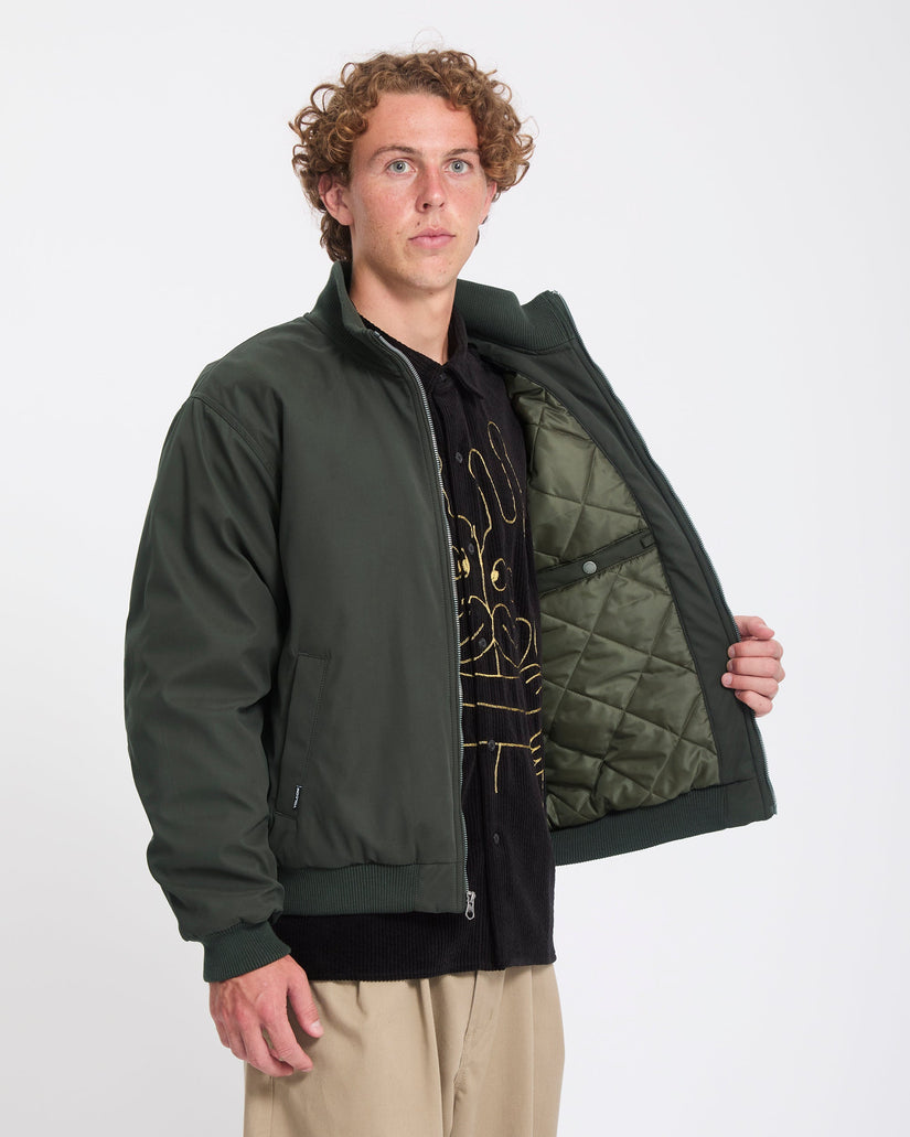 Damerman Bomberjacke - Rinsed Black