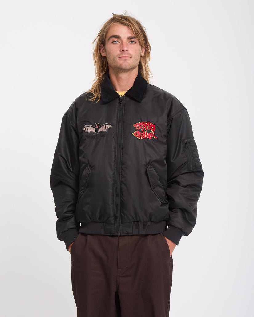 Ozzy Wendbare Bomberjacke - Black