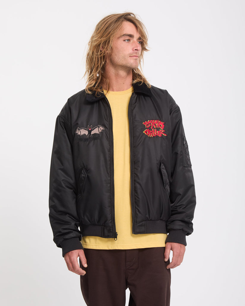 Ozzy Wendbare Bomberjacke - Black