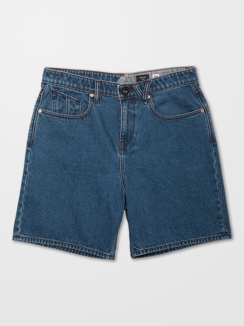 Billow Denim Shorts - INDIGO RIGIDE WASH