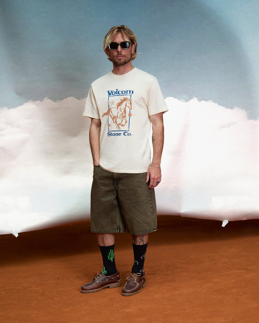 Billow 22" Jeansshorts - Sage Leaf