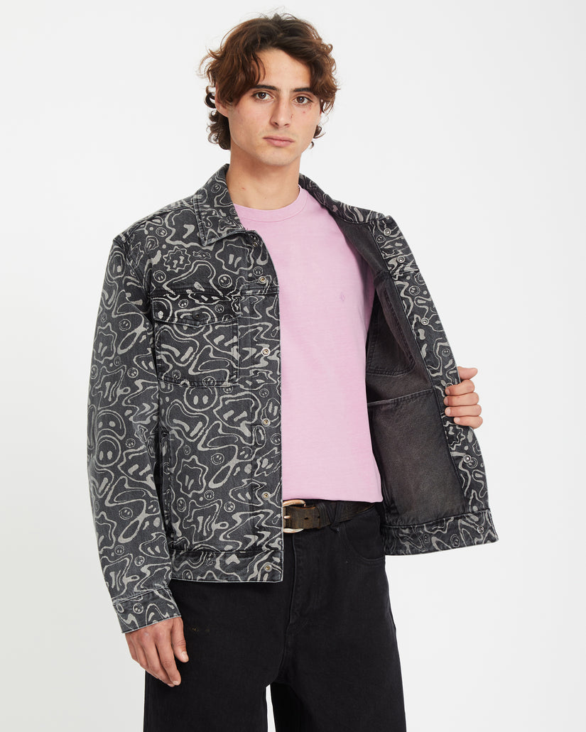 Filip Rygalski Denim Jacke - BLACK PRINT