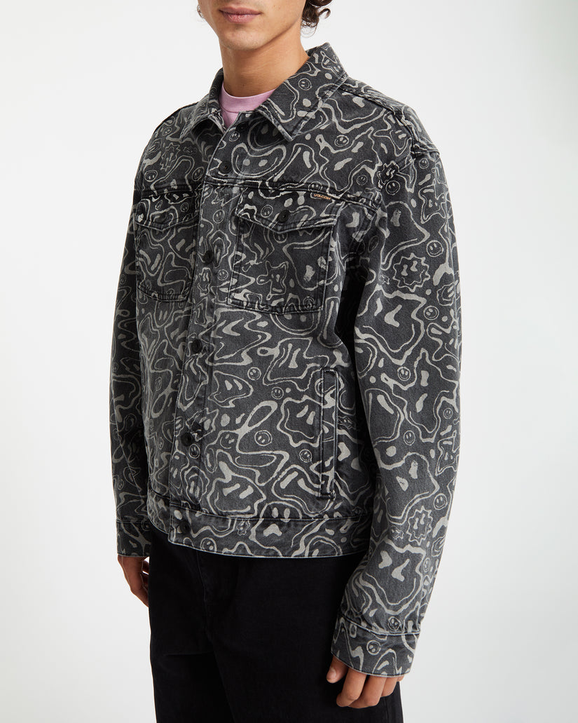 Filip Rygalski Denim Jacke - BLACK PRINT