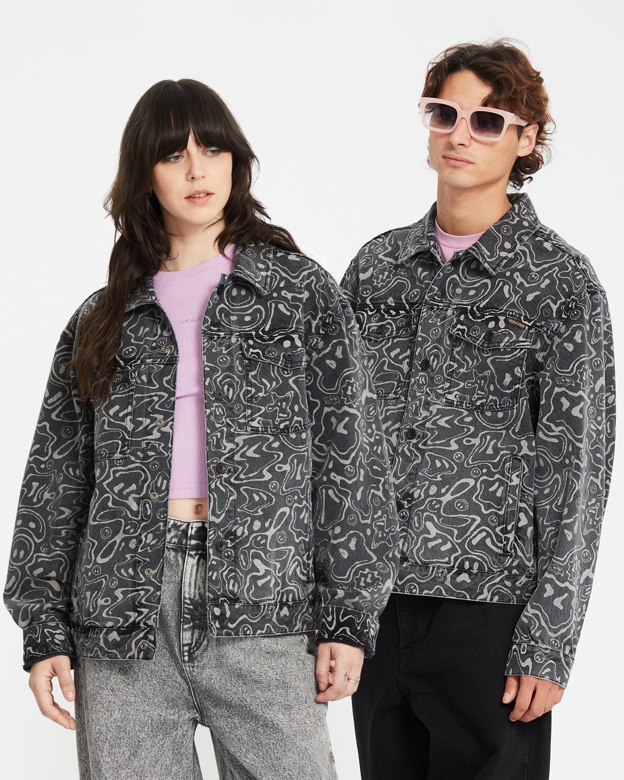 Filip Rygalski Denim Jacke - BLACK PRINT